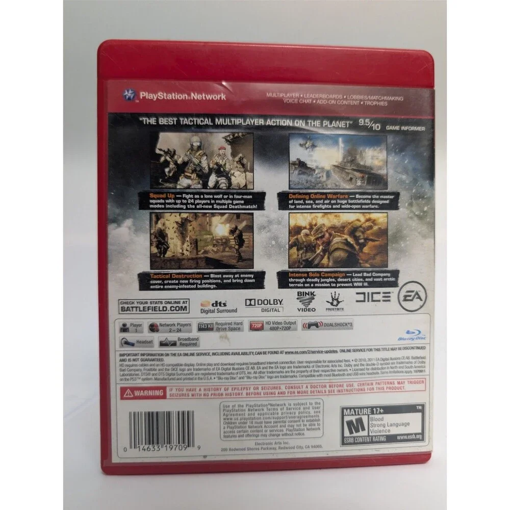 Battlefield: Bad Company 2 (Greatest Hits) (PS3 2011) Very Good